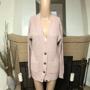 Chunky cable knit cardigan
